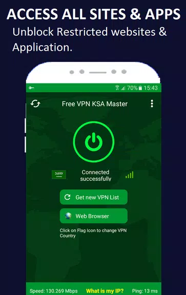 KSA VPN Free Saudi Arabia Screenshot3