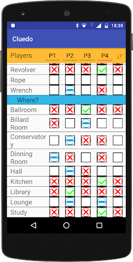 Cluedo Notepad Screenshot3