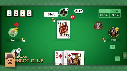 Bazar Blot Club : Best Armenian Card game : Belote Screenshot4