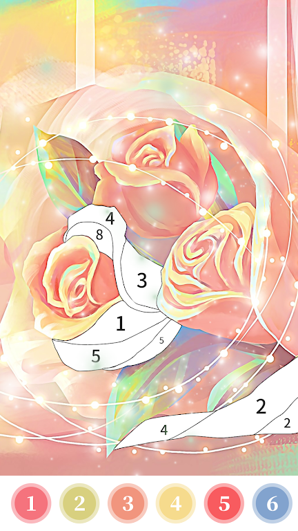 Rose Coloring Book Color Games Screenshot2