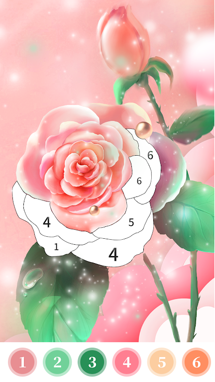 Rose Coloring Book Color Games Screenshot3