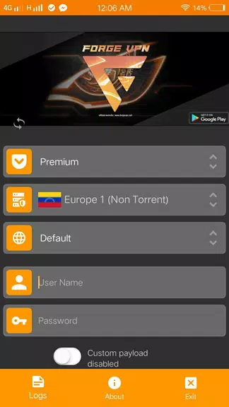 ForgeVPN Screenshot1