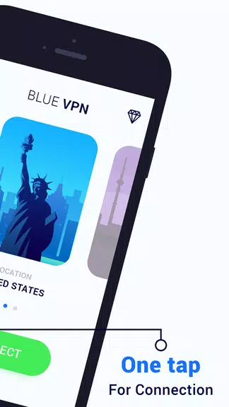 Blue VPN free Unlimited Bandwi Screenshot2