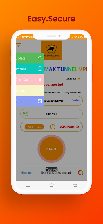 MAX TUNNEL VPN Screenshot1