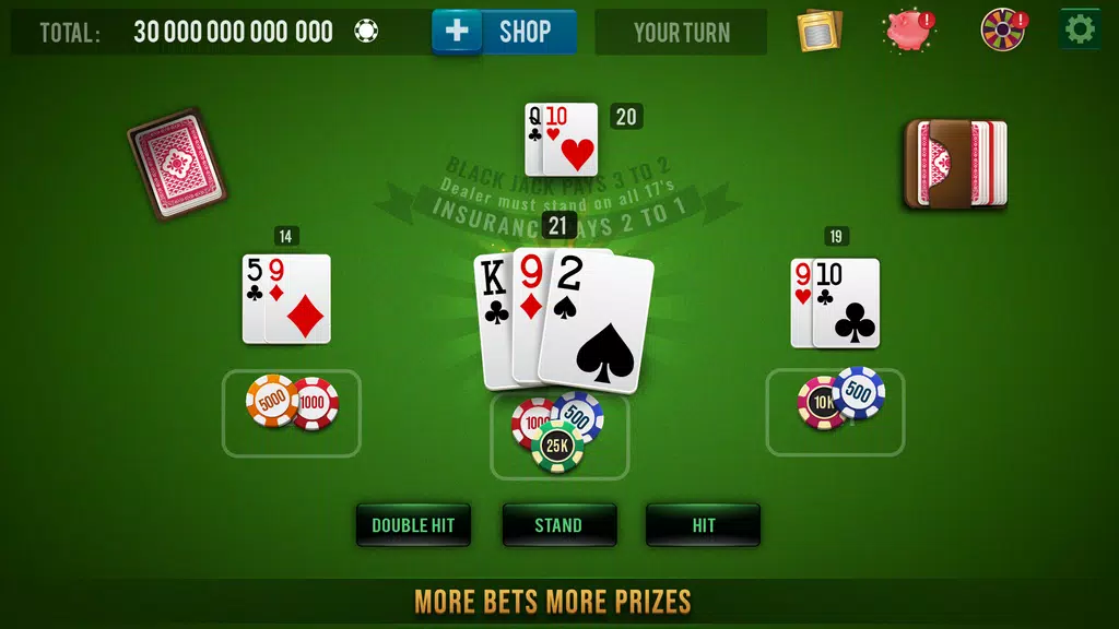 BLACKJACK 21 - 21 Card Game Screenshot2