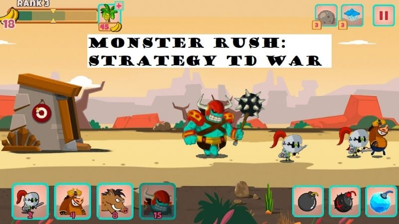 Monster Rush: Strategy TD war Screenshot1