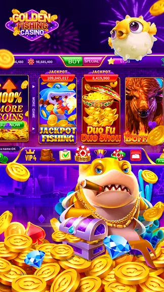 Golden Fishing Slots Casino Screenshot1