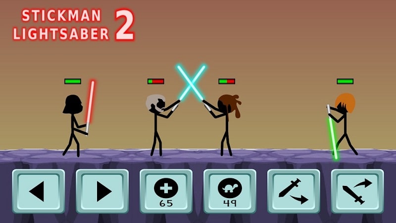 Stickman Lightsaber Warriors 2 Screenshot3