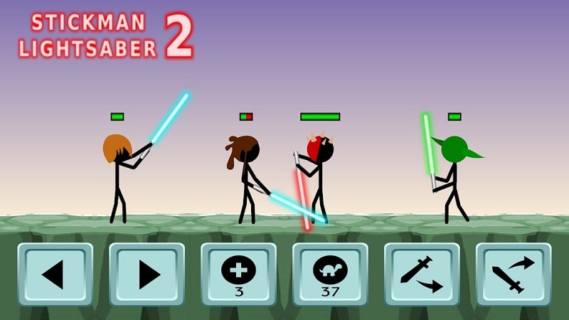 Stickman Lightsaber Warriors 2 Screenshot1