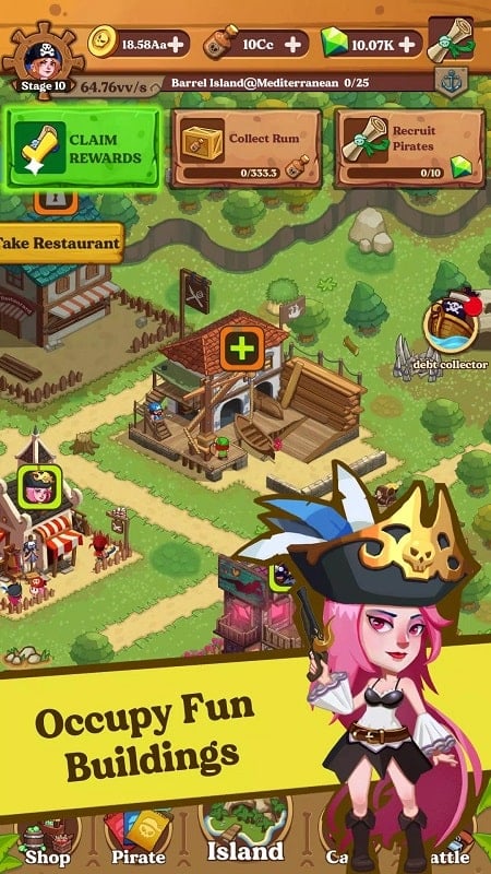 Idle Pirate – Endless Treasure Screenshot1