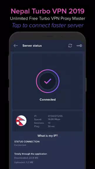 Nepal VPN 2019 - Unlimited Free VPN Proxy Master Screenshot4