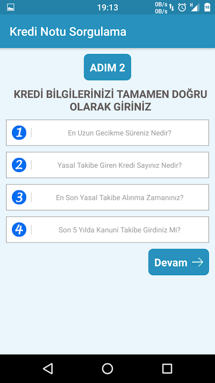 Kredi Notu Öğrenme - Ücret Yok Screenshot3