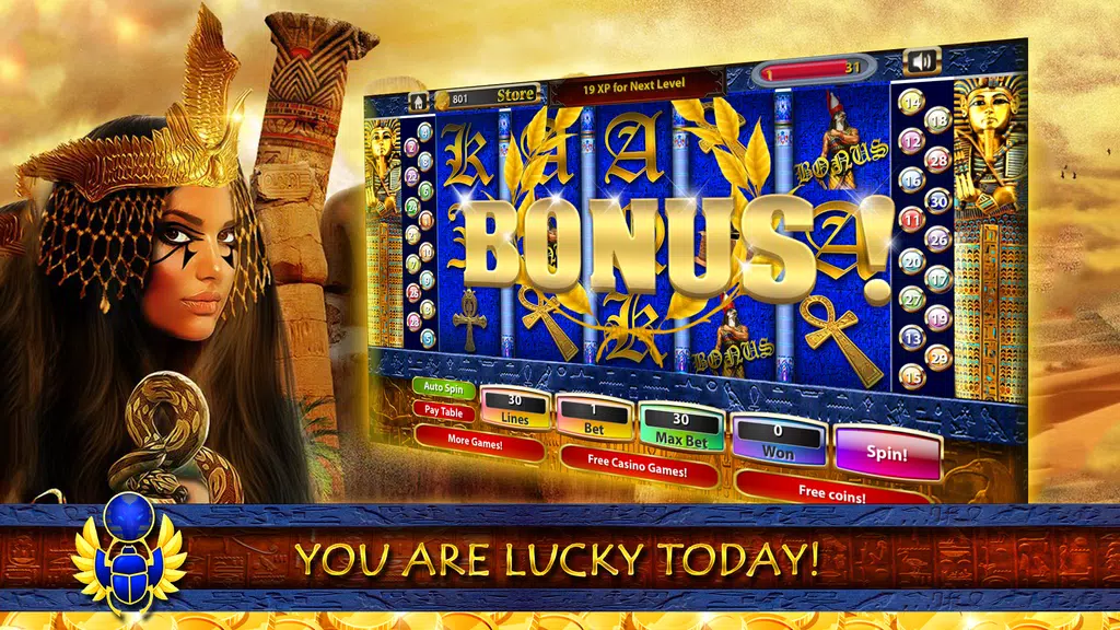 Cleopatra Slot Machines Free ♛ Screenshot1