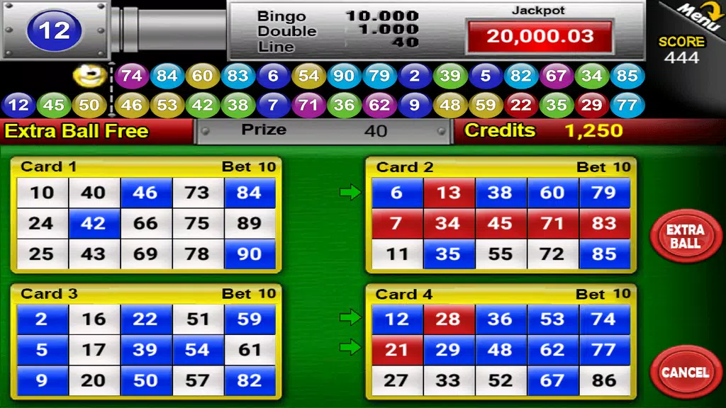 Nine Balls Video Bingo Screenshot4