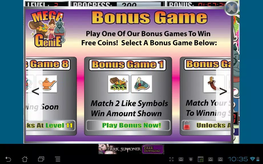 Mega Genie Slot Machine Screenshot2