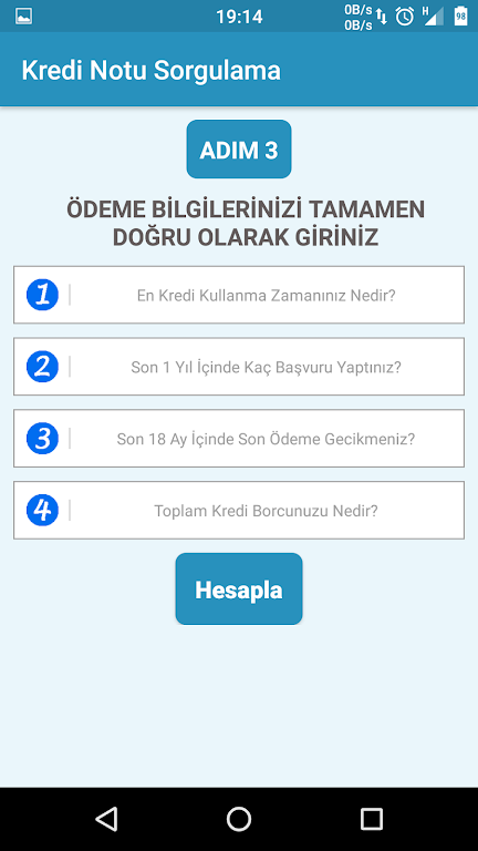 Kredi Notu Öğrenme - Ücret Yok Screenshot4