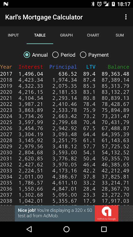 Karl's Mortgage Calculator Screenshot2