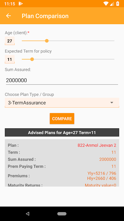 Policy Calculators: All in one Screenshot3