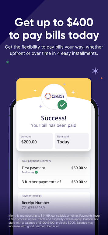 Deferit: Pay bills in 4 Screenshot3