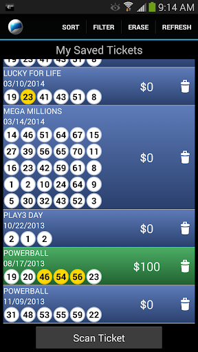 Connecticut Lottery Scanner Screenshot1