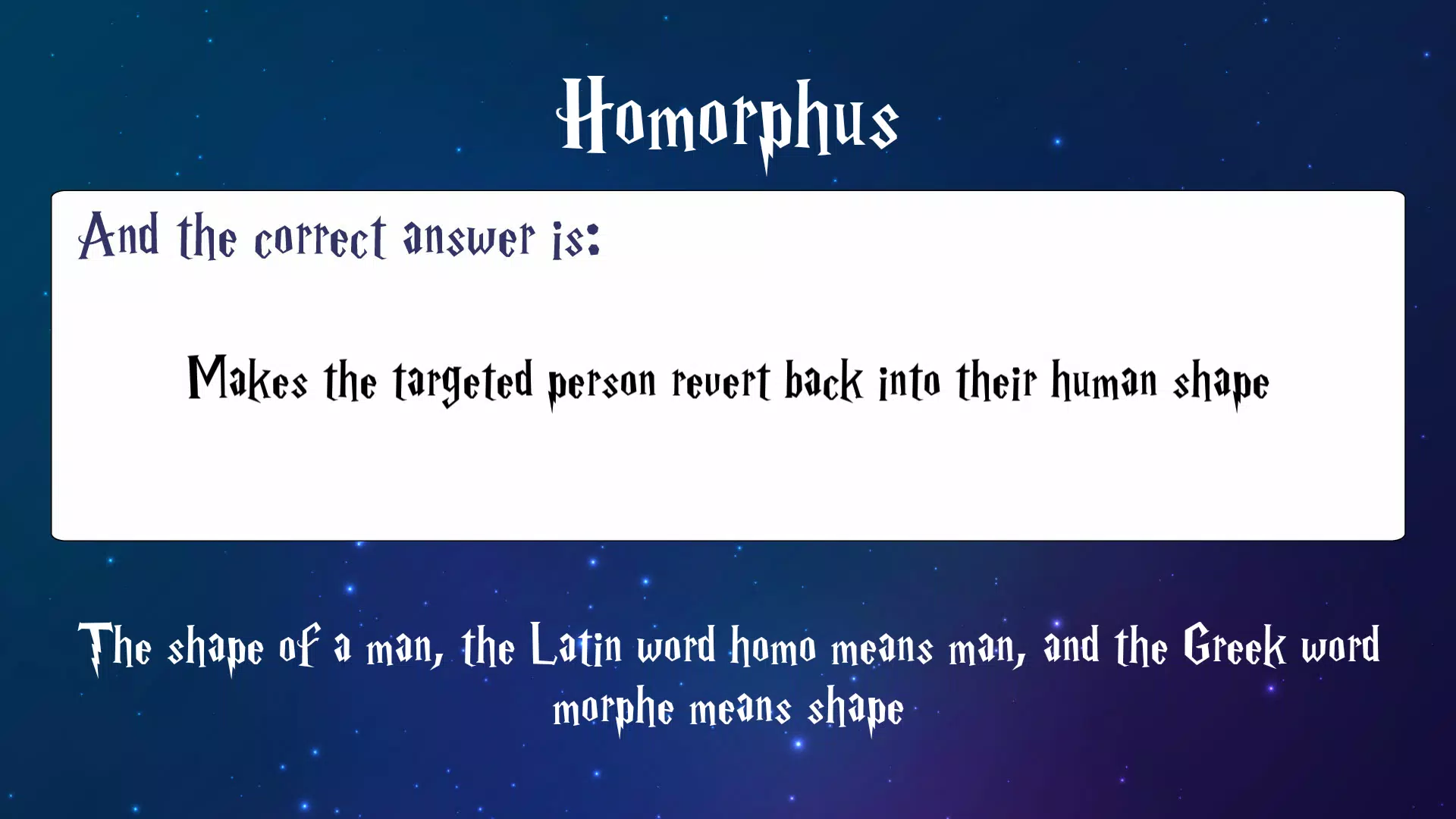 Trivia for Harry Potter Spells Screenshot4