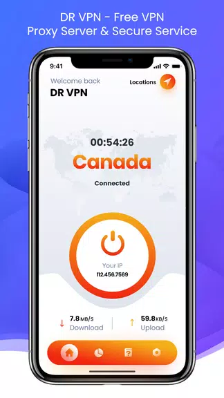 Dr.VPN - Free VPN Proxy Server & Secure Service Screenshot1