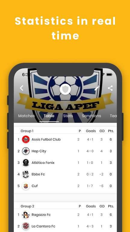 Goaly: Tournaments & Teams Screenshot3