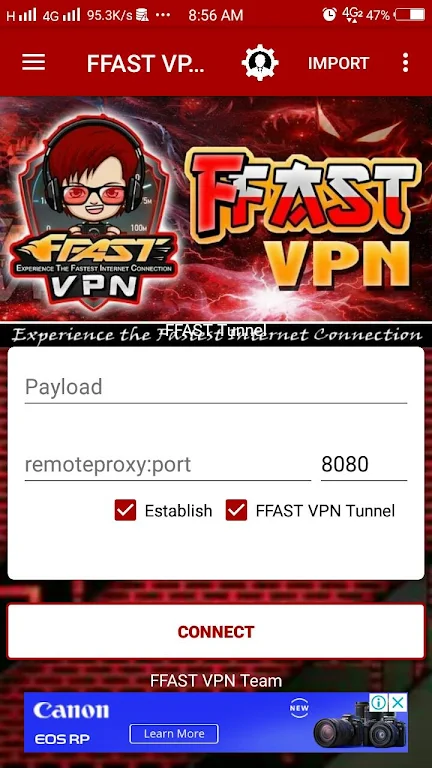 FFAST VPN Tunnel Screenshot3