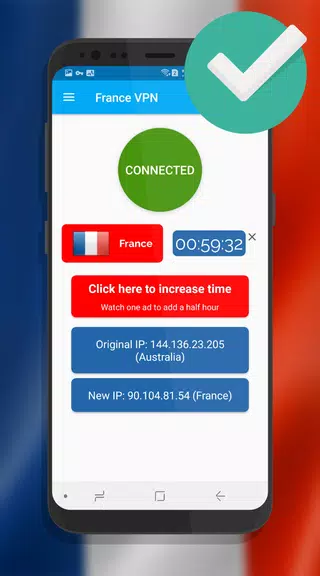 France VPN - Unlimited , Free Screenshot2