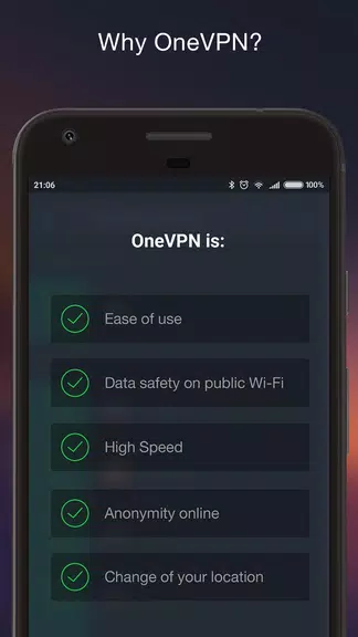 OneVPN — Fast, Secure and Simple VPN-service. Screenshot4