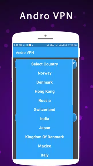 Andro VPN - Free & Unlimited VPN Screenshot1