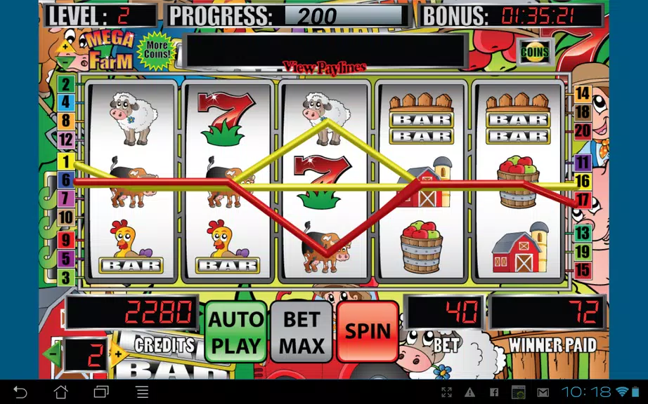 Mega Farm Slot Machine Screenshot1