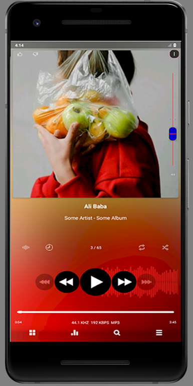 Poweramp V3 skin Yaps – Alternative Mod Screenshot1