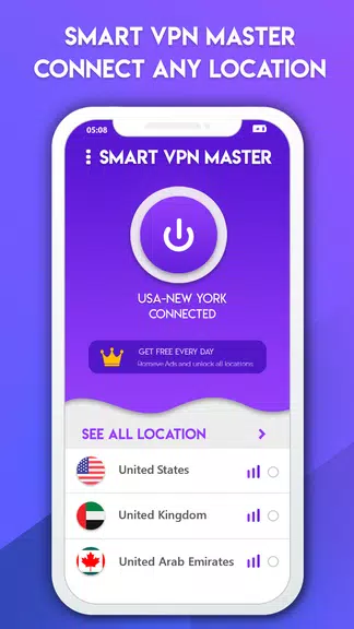 Super vpn 2020 : Free vpn proxy master Screenshot1