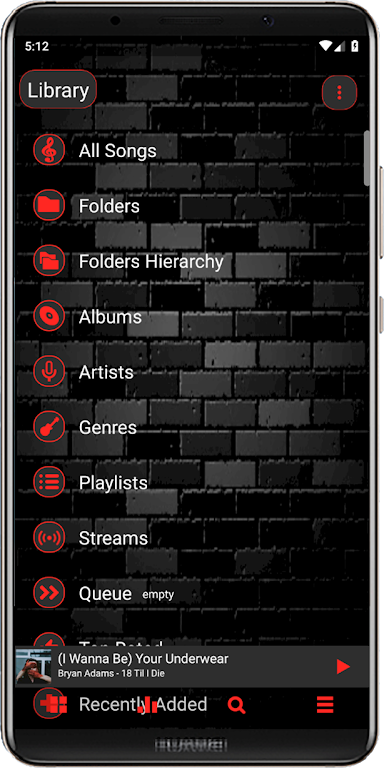 Poweramp V3 skin Yaps – Alternative Mod Screenshot3