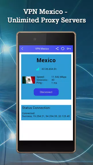 VPN Mexico - Unlimited Proxy Servers Screenshot4