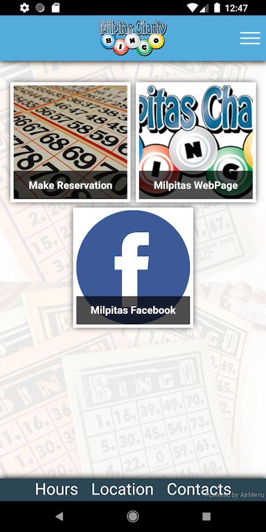 Milpitas Charity Bingo Screenshot1