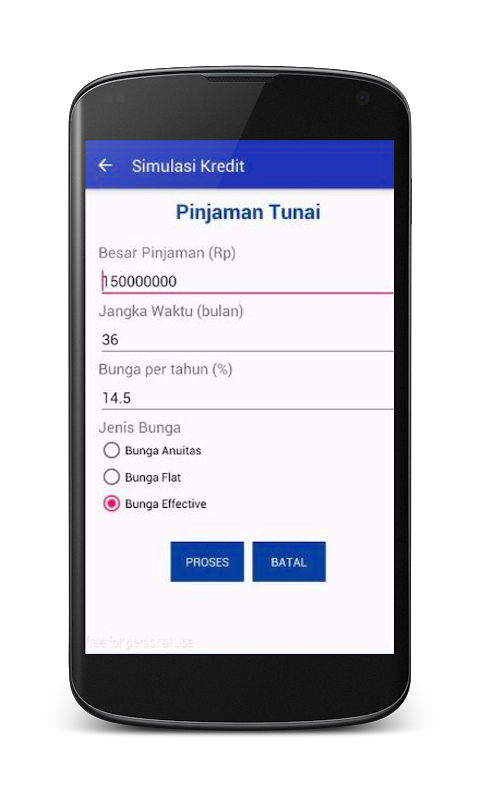Simulasi Kredit Lite Screenshot2