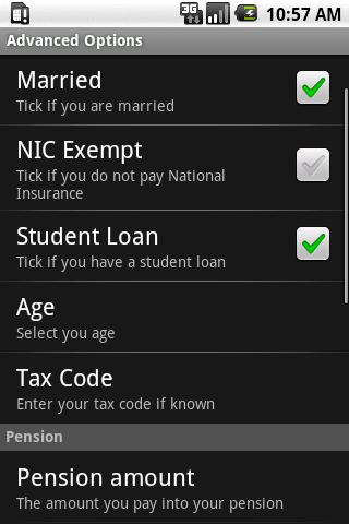 PAYE Tax Calculator Screenshot4