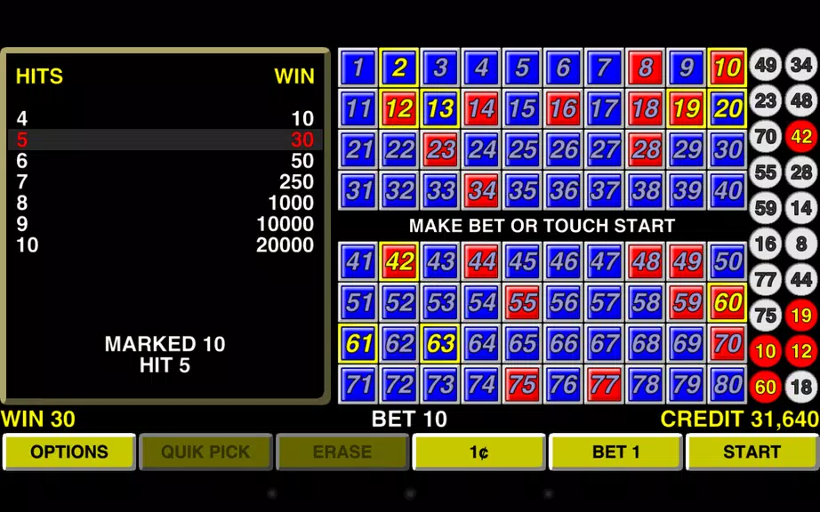 Keno Bonus Las Vegas Casino Screenshot2