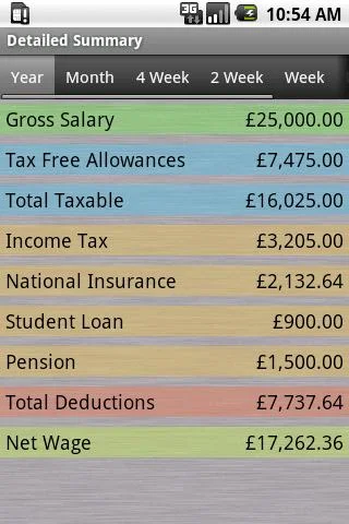 PAYE Tax Calculator Screenshot2