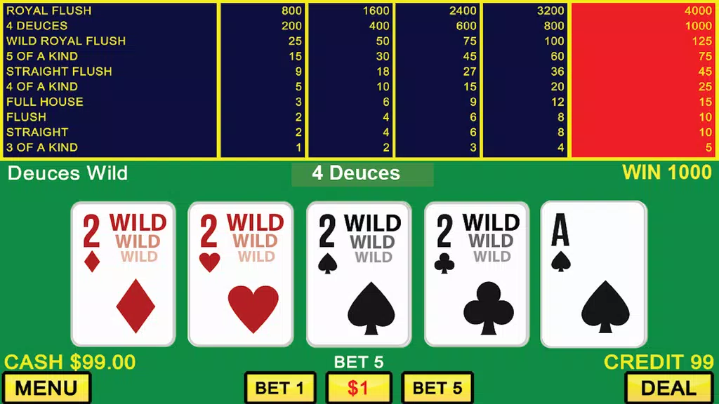 Deuces Wild Poker and Keno Screenshot2