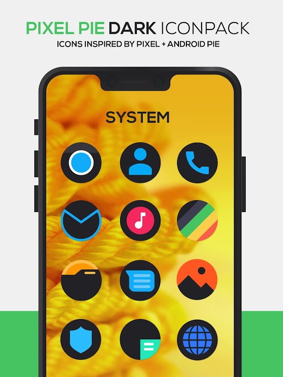 Pixel DARK Icon Pack Mod Screenshot1