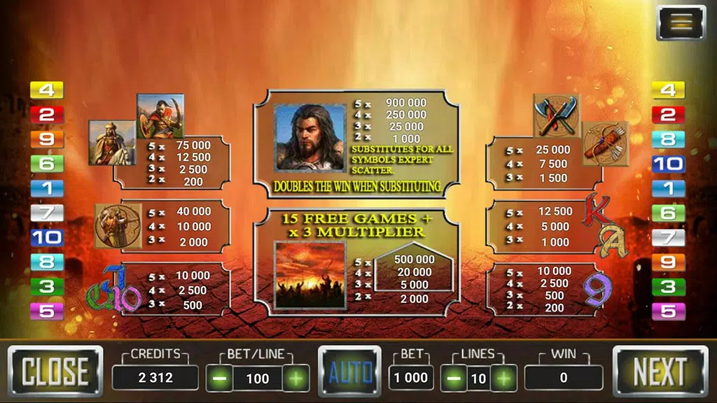 Attila Winner Slot Screenshot2