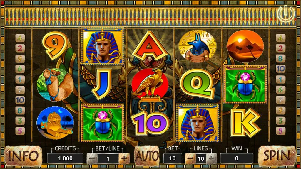 Ramses II Deluxe Slot Screenshot2