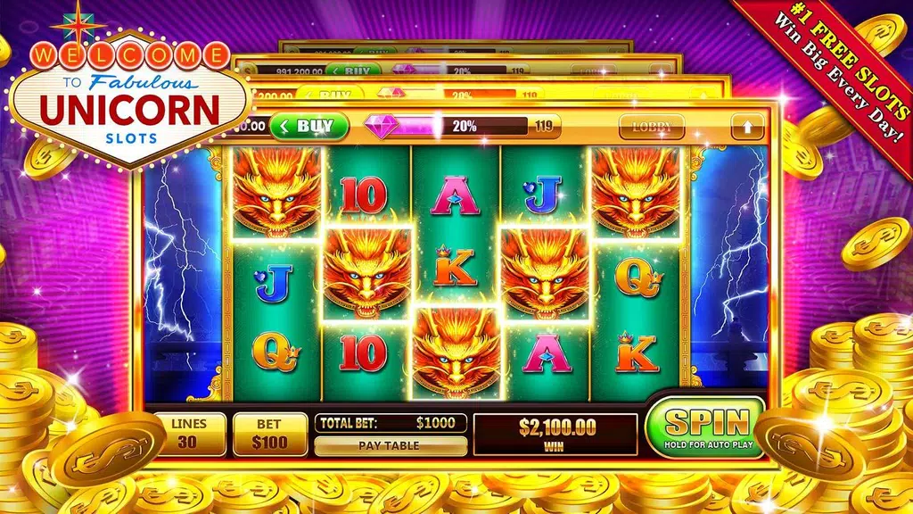 Slots Unicorn - Free Casino Screenshot2