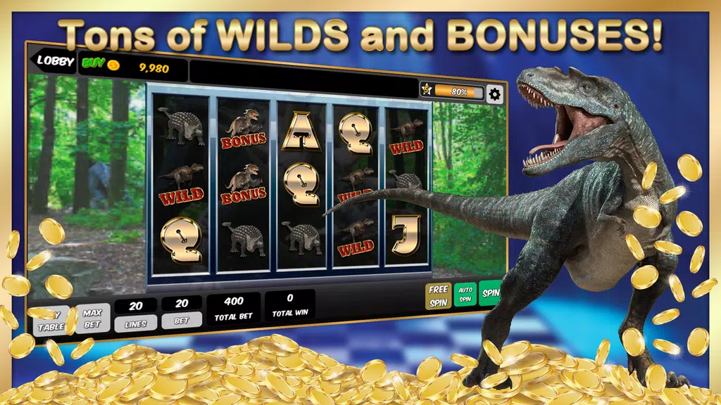 Wild Jurassic Slots World Screenshot1