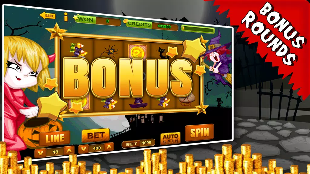 Spooky Halloween Slots Pokies Screenshot4