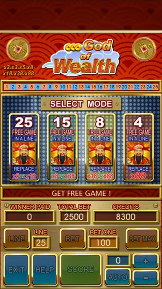 777 God-Of-Wealth Slot Machine Screenshot3