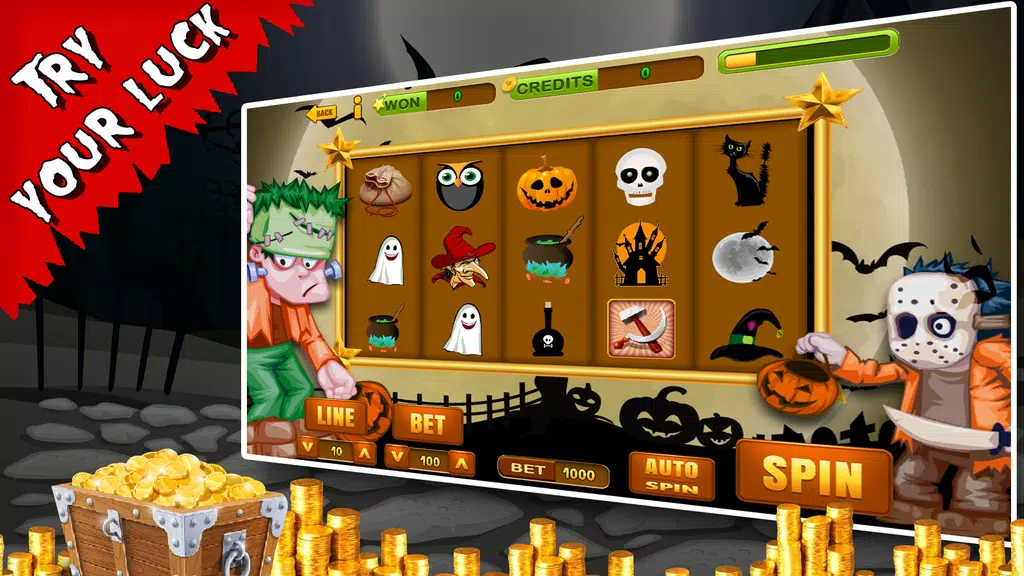 Spooky Halloween Slots Pokies Screenshot3